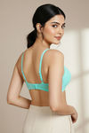 Zivame Padded Non Wired 3/4Th Coverage T-Shirt Bra - Aruba Blue — thumbnail 4